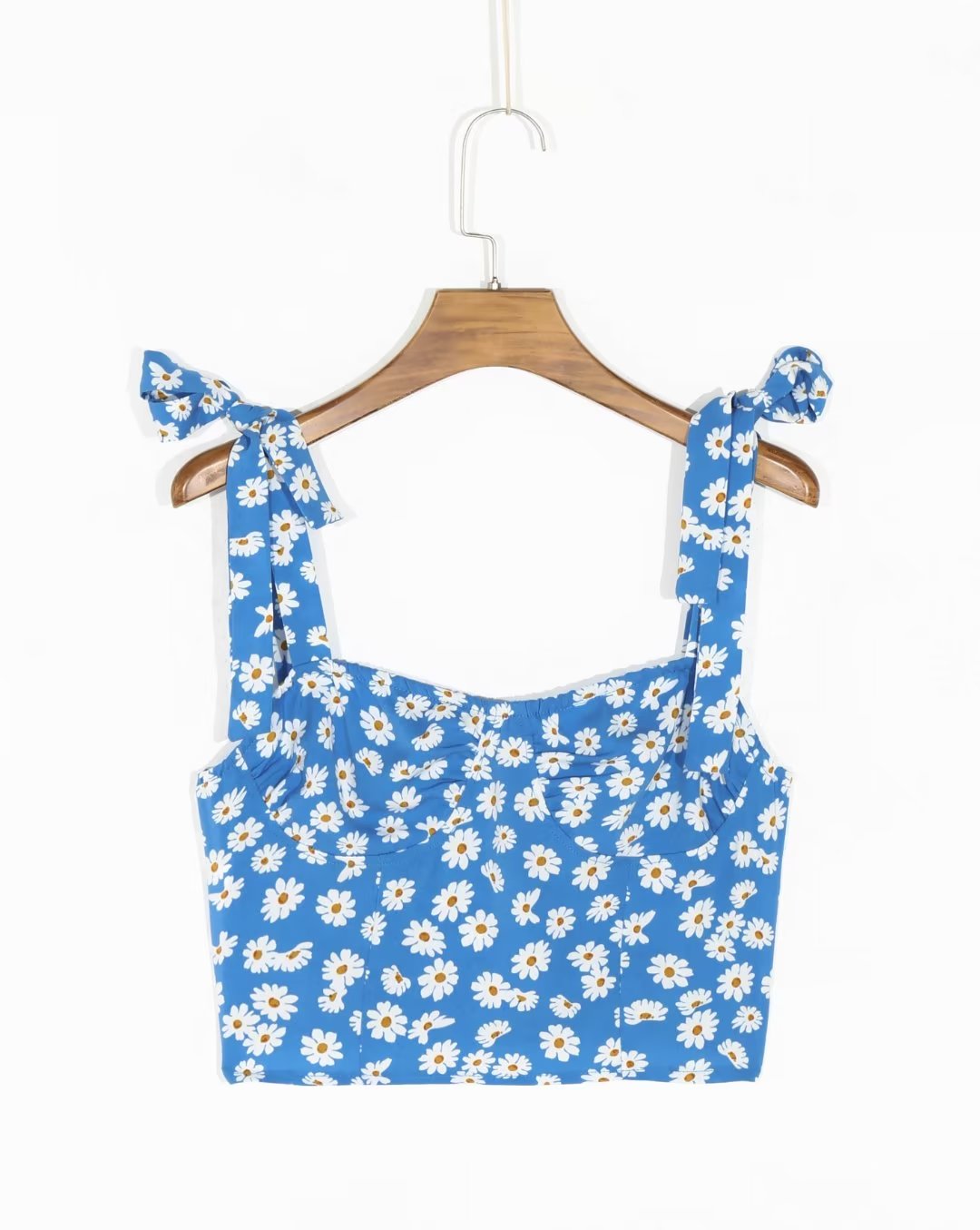 Little Daisy Printed Stretch Slim Fit Tied Sling Top