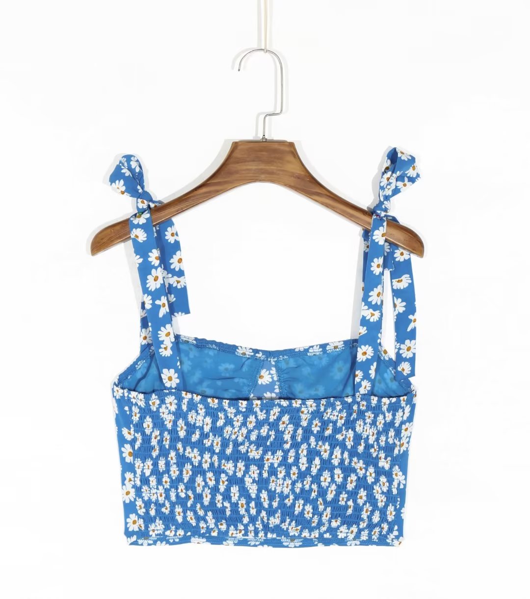 Little Daisy Printed Stretch Slim Fit Tied Sling Top