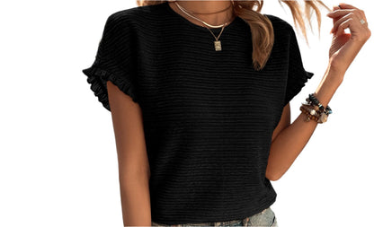 Casual Knitwear Casual Round Neck Top