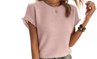 Casual Knitwear Casual Round Neck Top