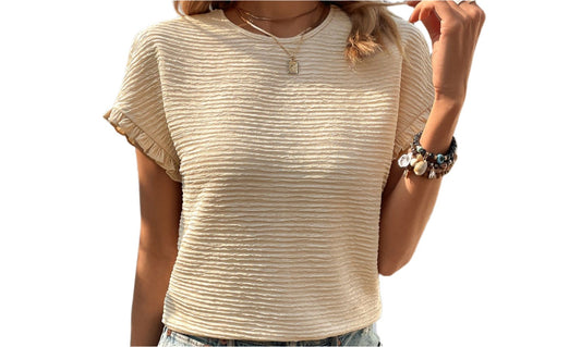 Casual Knitwear Casual Round Neck Top