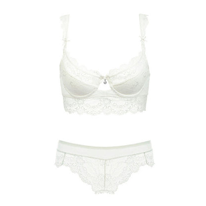 Lace Thin Cotton Push-up Sexy Bra Set