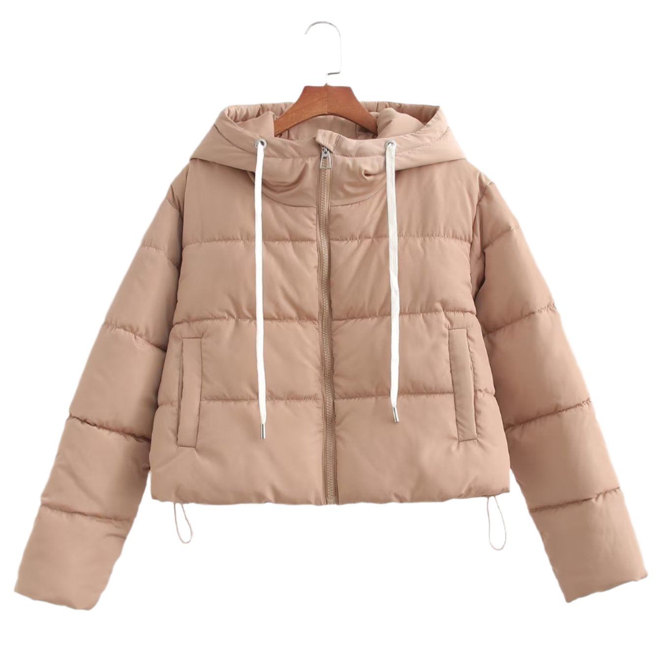 Loose Short Hood Cotton Padded Puffer Jacket