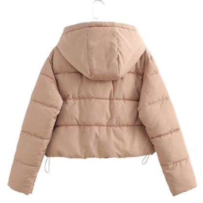 Loose Short Hood Cotton Padded Puffer Jacket