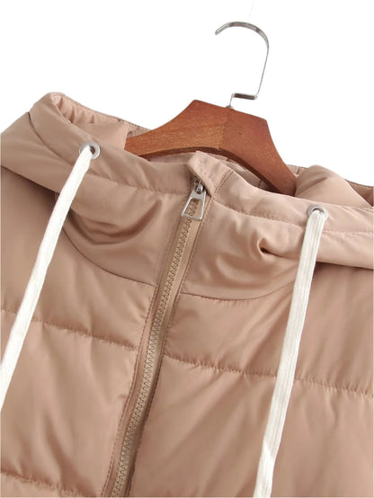 Loose Short Hood Cotton Padded Puffer Jacket