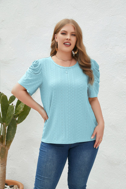 Plus Size Loose Fitting Casual T-shirt Top