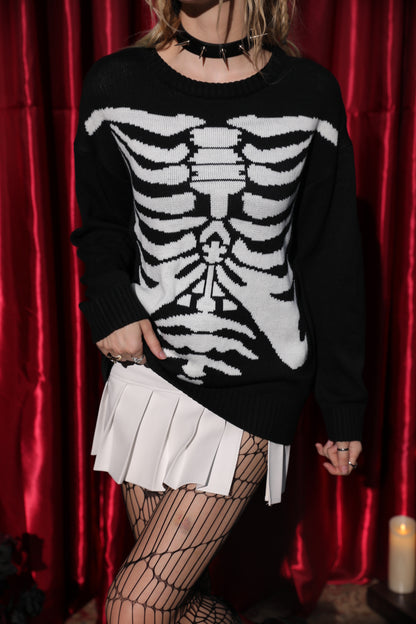 Halloween Skull Long Sleeve Sweater