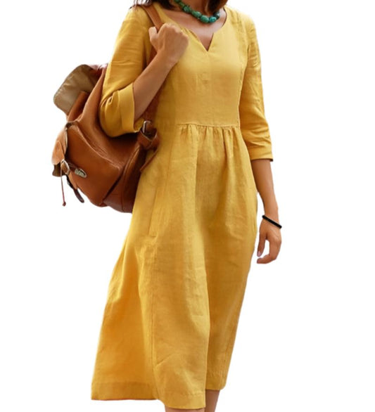 Loose Half Length Sleeve Dress