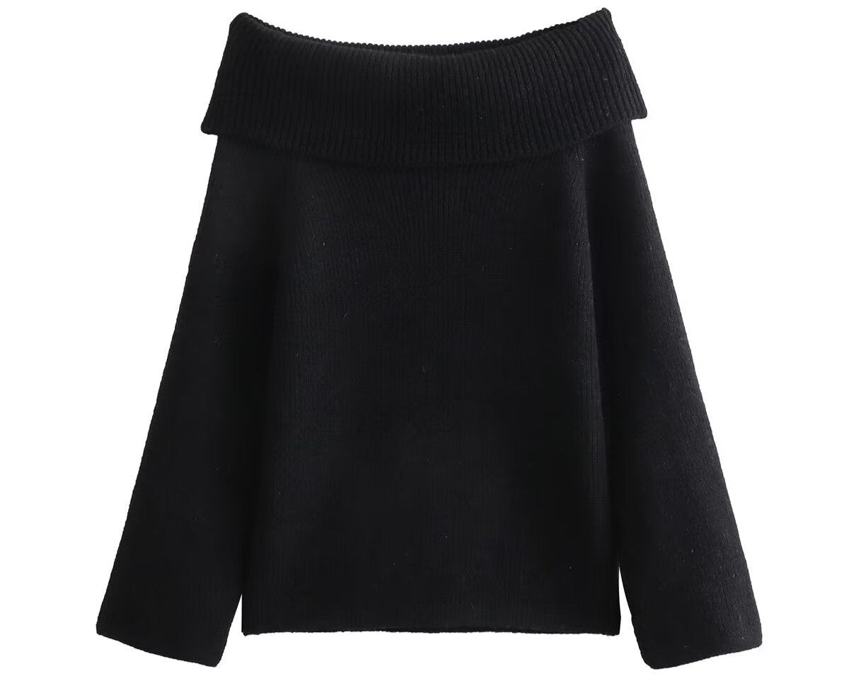 Sexy Off Shoulder Knitwear Sweater