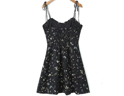 Daisy Print Slip Dress