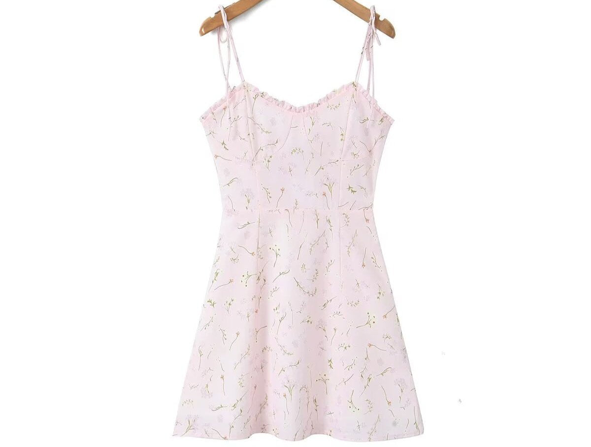 Daisy Print Slip Dress