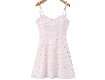 Daisy Print Slip Dress