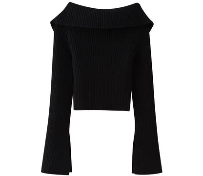 Fashionable Rib Knitted Top