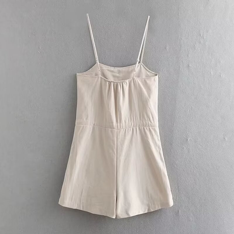 Pocket Strap Romper