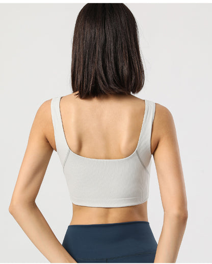 Yoga Exercise Seamless Adhesive Sports Bra