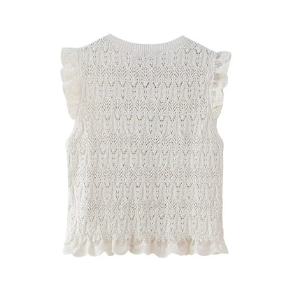 Romantic Sweater Vest Top