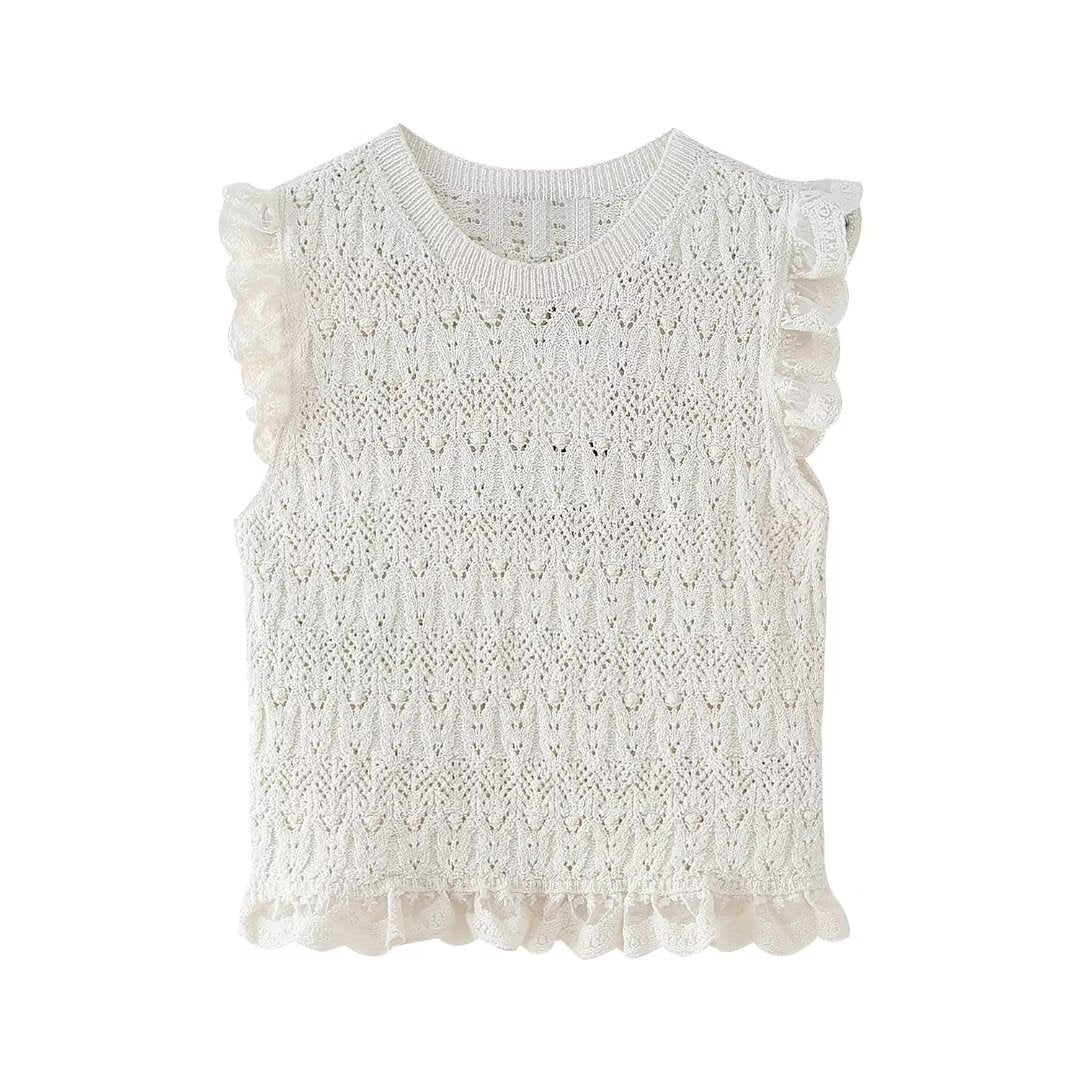 Romantic Sweater Vest Top