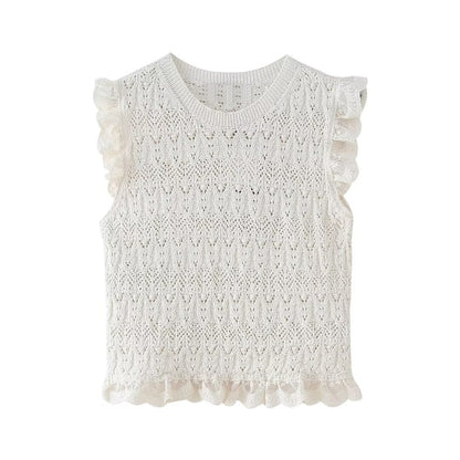 Romantic Sweater Vest Top