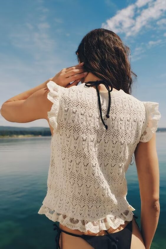 Romantic Sweater Vest Top