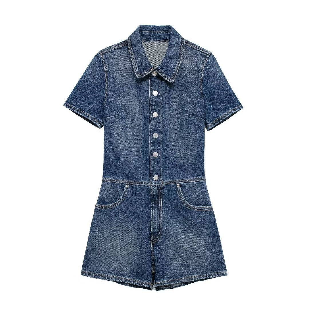 Denim Romper