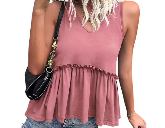 Wavy Sleeveless Sexy Sling Top