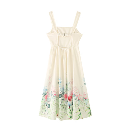 Summer Positioning Printing Dress