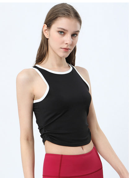 Yoga Fitness Pleated Top