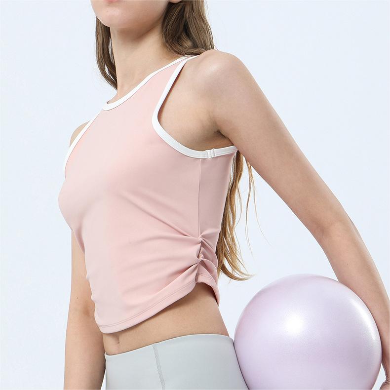 Yoga Fitness Pleated Top