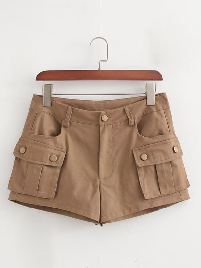 Multi Pocket Cargo Shorts