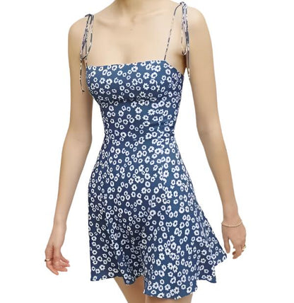 Lace-up Slim Fit Sexy Sling Dress