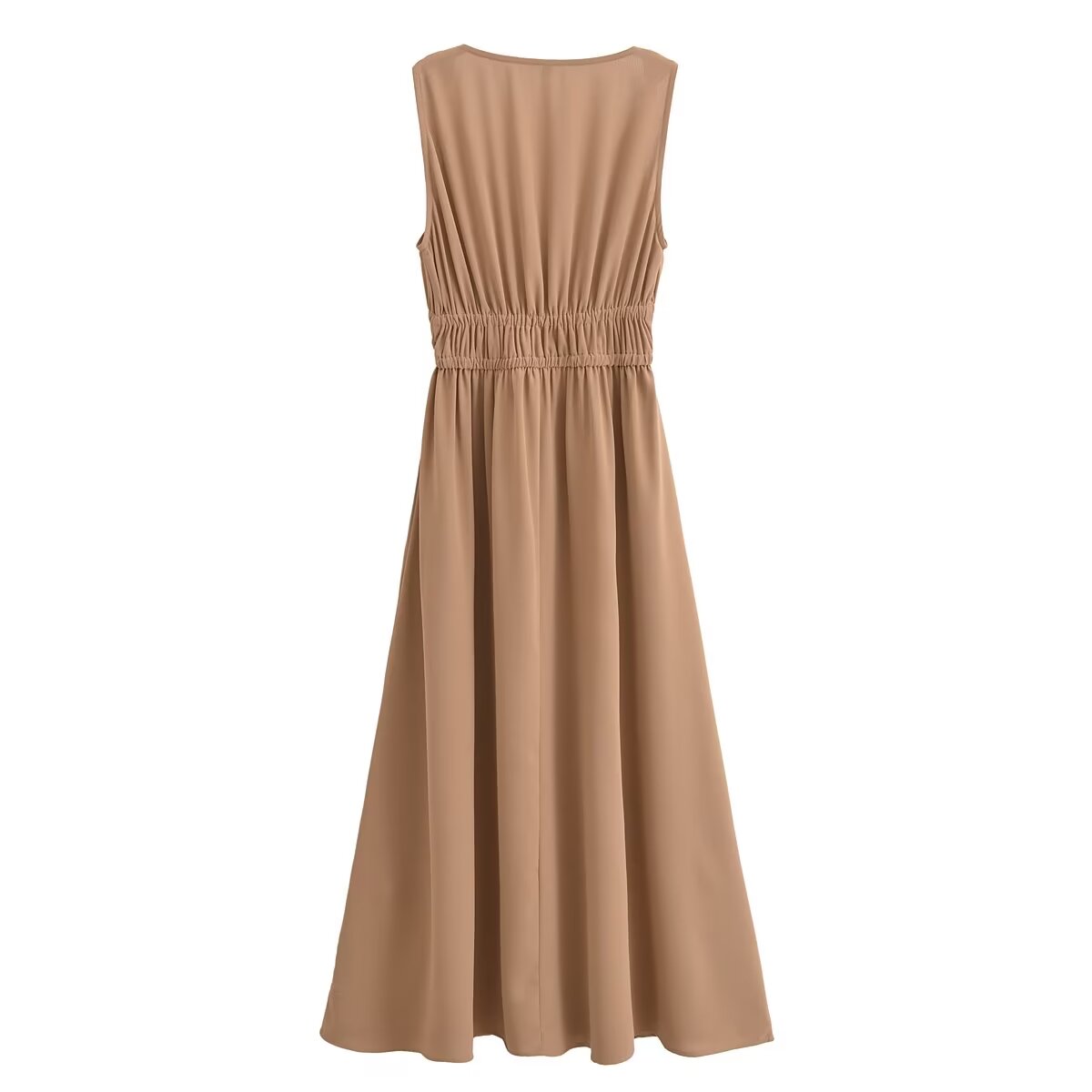 Elegant V-neck Sleeveless Maxi Dress