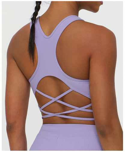 Cross Back Sports Yoga Bra