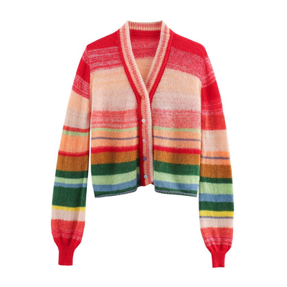 Skittles Mohair Retro Cardigan