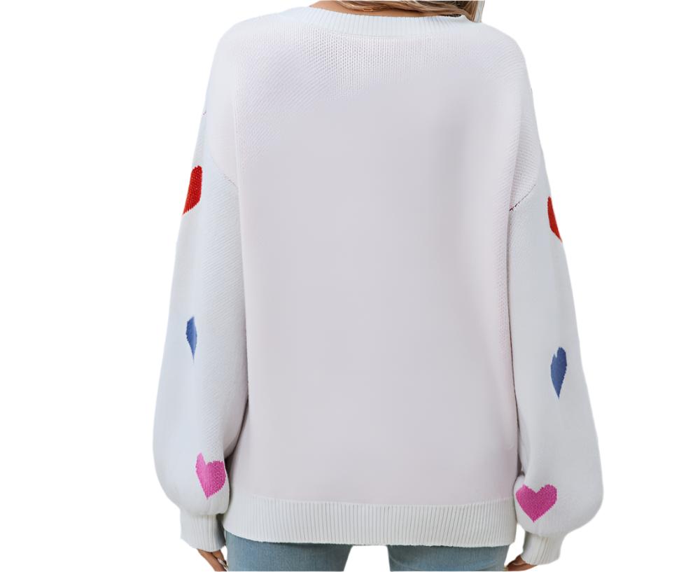 Love Pullover Heart Sweater