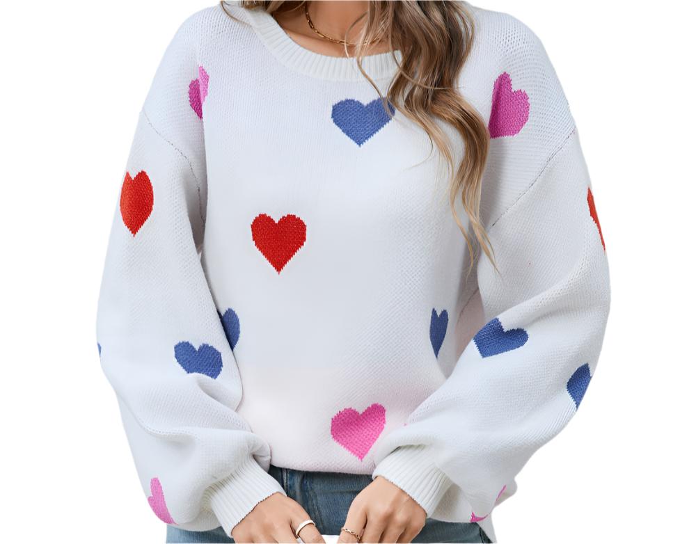 Love Pullover Heart Sweater