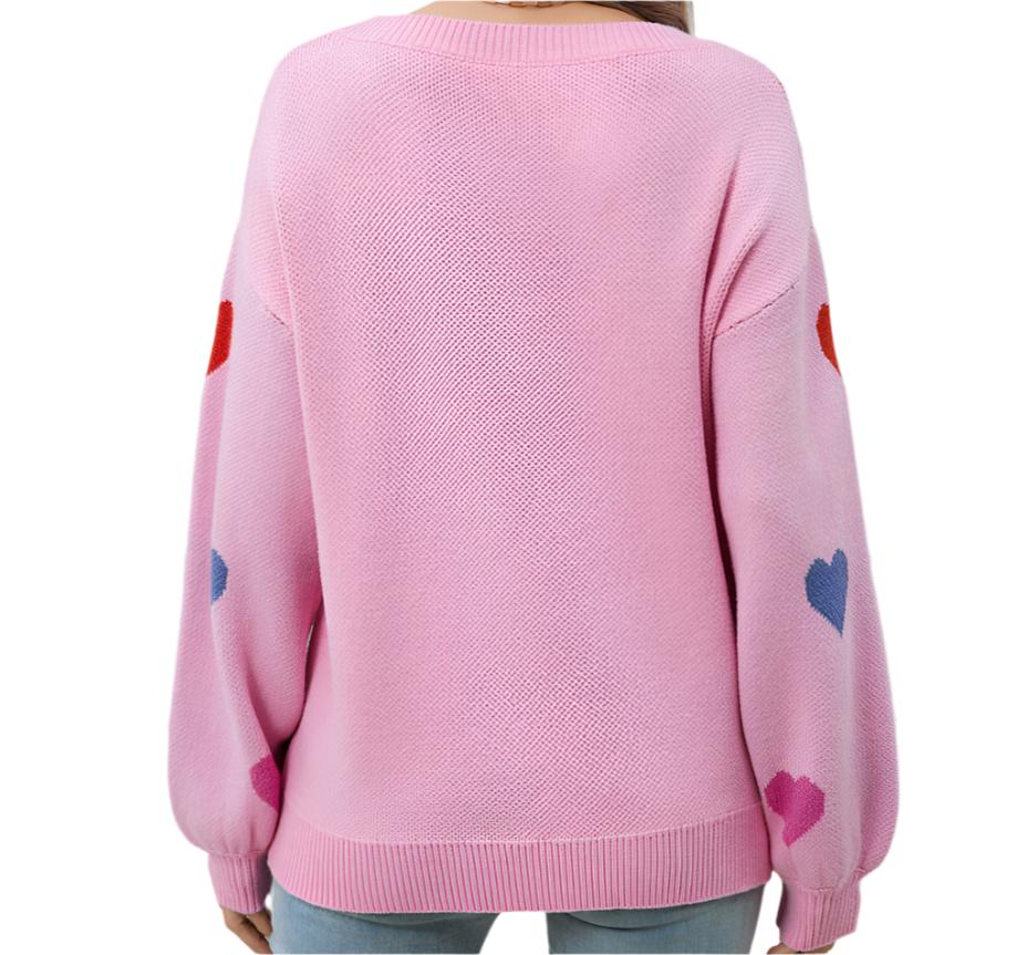 Love Pullover Heart Sweater