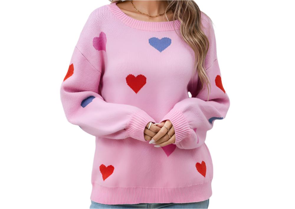 Love Pullover Heart Sweater