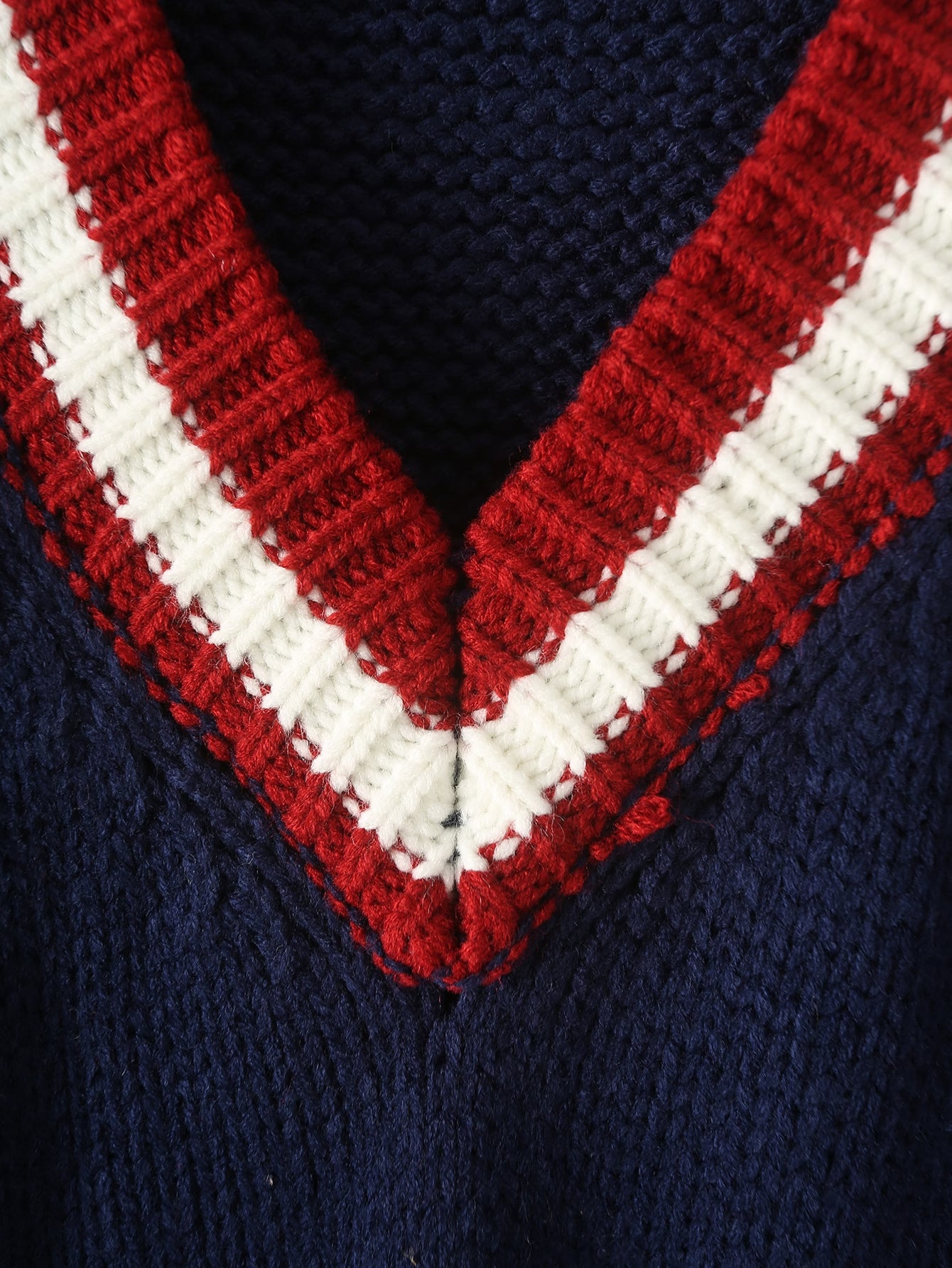 Knitted V-neck Sweater