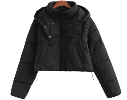 Nylon Short Cotton Puffer Jacket