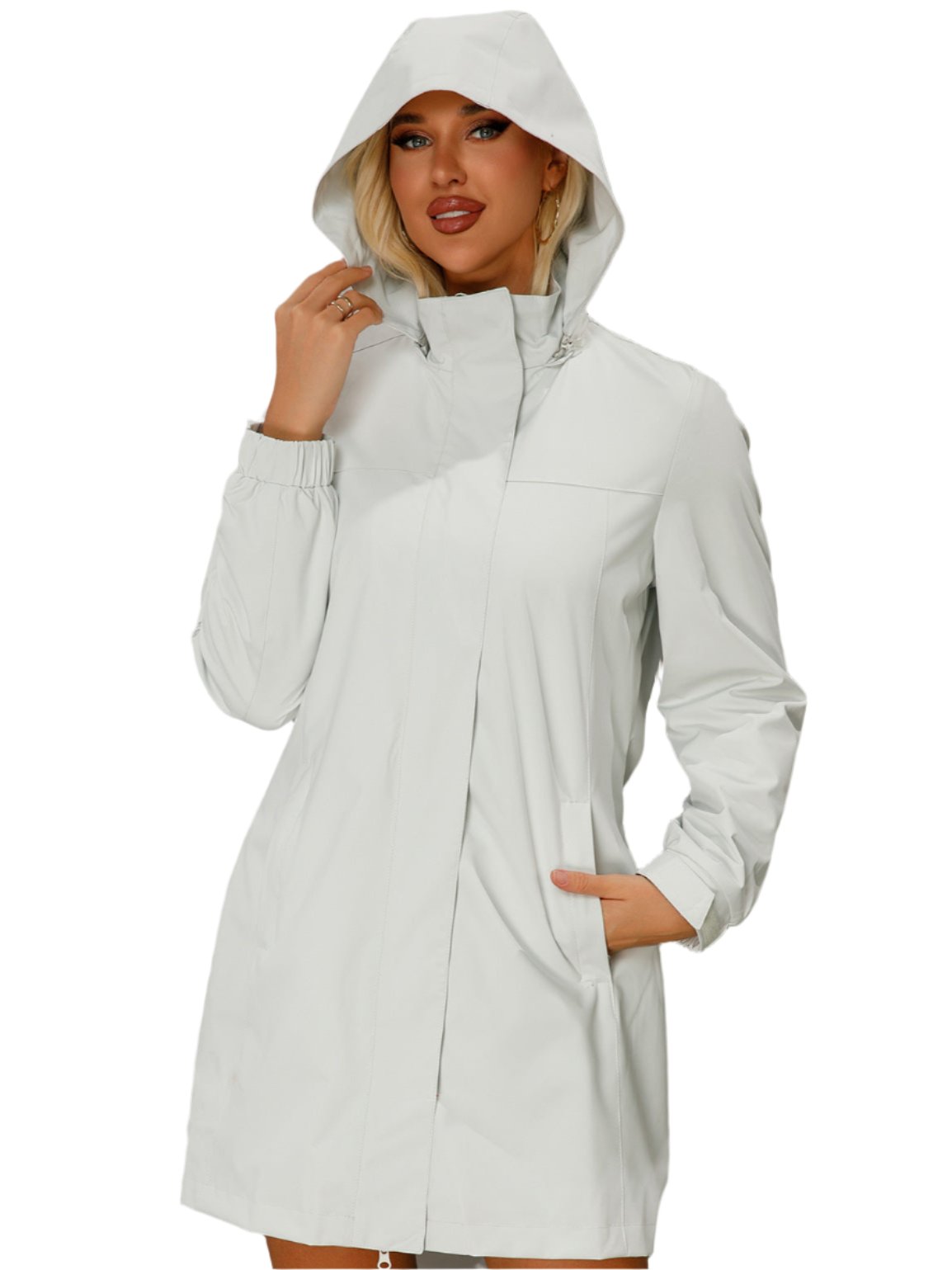 Detachable Hat Waterproof Windbreaker Coat