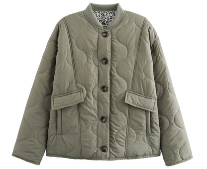 Quilted Button Cotton Niche Jacket Coat