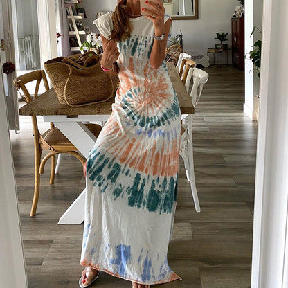 Tie Dye Print Dress