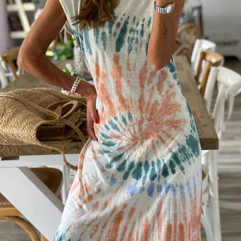 Tie Dye Print Dress