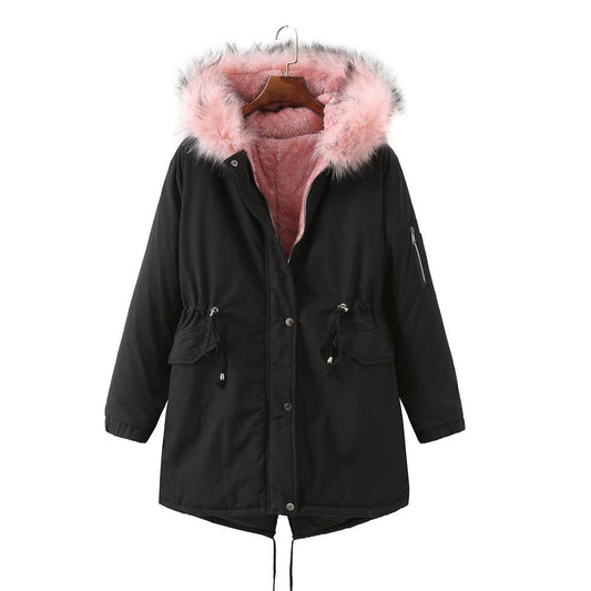 Fleece Lined Thickened Cotton Padded Coat