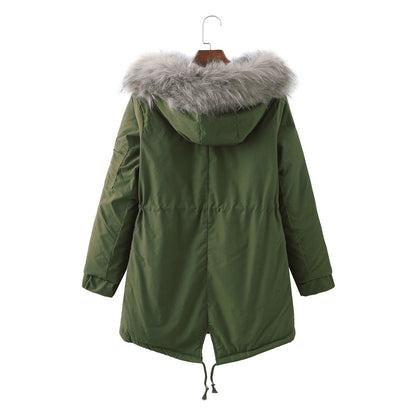 Fleece Lined Thickened Cotton Padded Coat