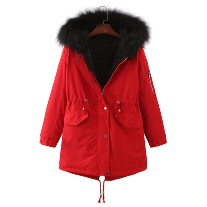 Fleece Lined Thickened Cotton Padded Coat