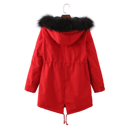 Fleece Lined Thickened Cotton Padded Coat