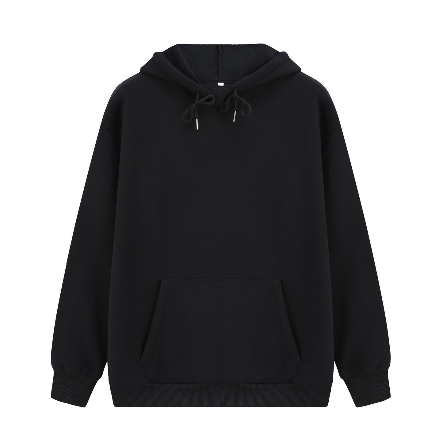 Fleece Solid Color Loose Fitting Hoodie Sweatshirt