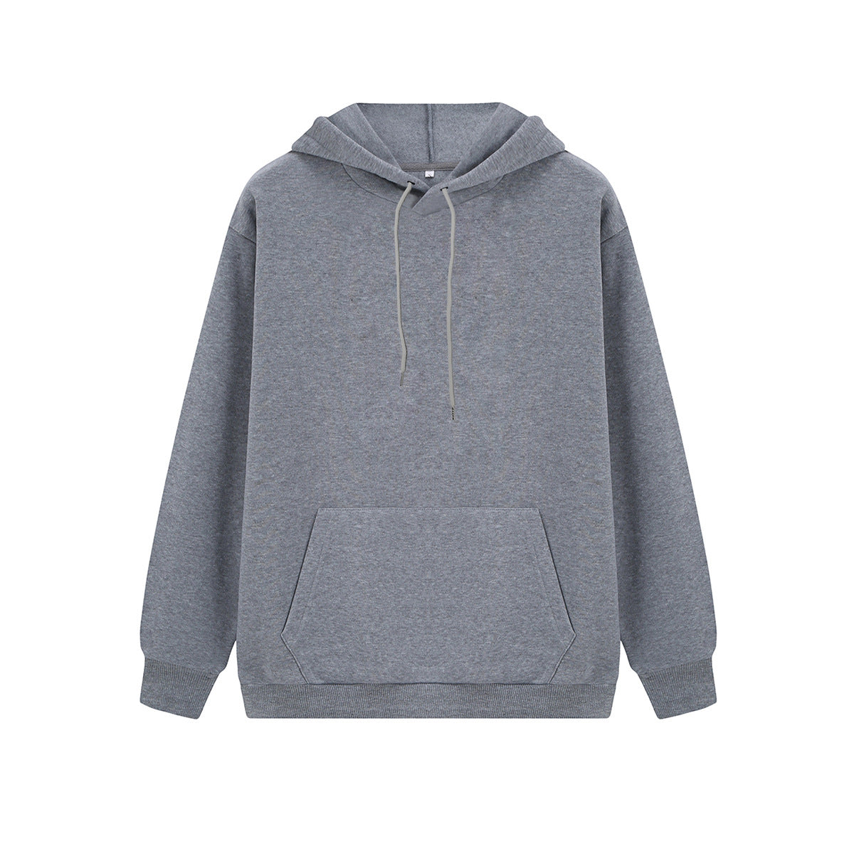 Fleece Solid Color Loose Fitting Hoodie Sweatshirt