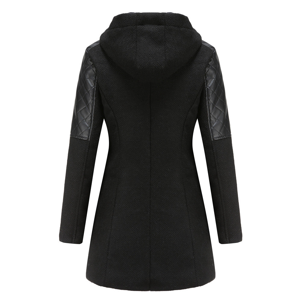 Hooded Woolen Coat